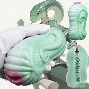 Waillynice <strong>Life</strong> Like Animal Snake Silicone Male Masturbator One Channel Pocket Pussy Stroker Adult <strong>Sex</strong> Toys for Men - Product Image 1