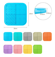 Tapis de léchage en silicone personnalisé à faible MOQ Beckon, tapis d'alimentation lente pour animaux de compagnie avec grandes ventouses pour soulager l'anxiété des chiens et des chats, cadeau OEM