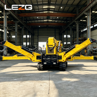 Grue araignée pour l'installation de maisons préfabriquées, capacité de levage de 2 tonnes à 6 tonnes, rayon de levage flexible pour bâtiments modulaires