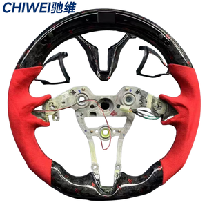 Accesorios interiores de coche volante LED de calefacció<span class=keywords><strong>n</strong></span> de fibra de carbono forjado personalizado para Hyundai Elantra <span class=keywords><strong>N</strong></span> I30N I20N <span class=keywords><strong>2019</strong></span>-2025 - Product Image 2