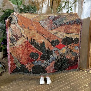 Couverture tissée universelle <span class=keywords><strong>de</strong></span> style ancien, motif chat guérisseur, pour canapé individuel, <span class=keywords><strong>lit</strong></span>, toile <span class=keywords><strong>de</strong></span> fond et décoration murale - Product Image 4