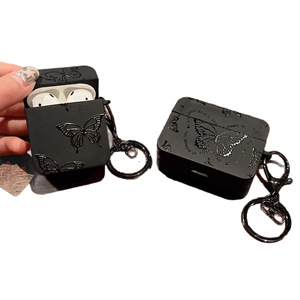 Funda de Silicona <span class=keywords><strong>con</strong></span> Diseño de Mariposas en Tono Oscuro, Compatible <span class=keywords><strong>con</strong></span> Auriculares Pro2 de 4.ª Generación y de <span class=keywords><strong>3</strong></span>.ª Generación - Product Image 6