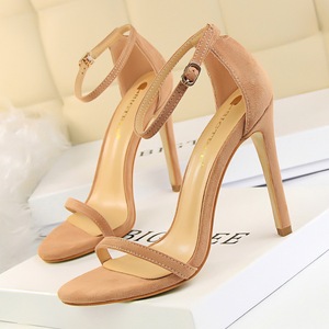 Nuovi Sandali da Donna alla Moda e Sensuali <span class=keywords><strong>con</strong></span> Tacco Sottile, Tacco Ultra Alto e Cinturini Monospalla, che Esalano un'Atmosfera Estiva - Product Image 1