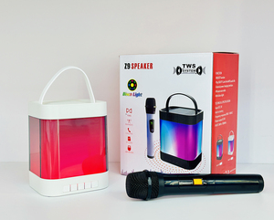 Z9 ngoài trời di động xử lý xung RGB LED ánh sáng âm nhạc bass nhỏ Mini BT không dây màu xanh răng loa karaoke Loa - Product Image 5