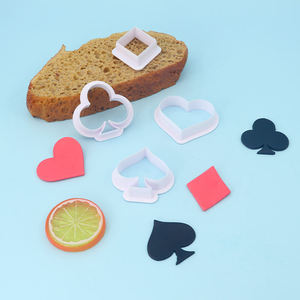 Nuevo Juego de 4 Utensilios para Repostería con Diseño de Dados de Póker, Moldeado por Inyección, para Azúcar, Galletas y Repostería, Modelo Personalizable THM039 OPP - Product Image 4