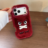 Étui de téléphone portable en peluche mignon et adorable pour iPhone, toutes les versions 18 Pro Max, coque antichoc, vêtements d'hiver, 17, 16, 15, 14 Pro