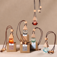 Diffuseur de parfum pour voiture avec logo personnalisé, en verre, élégant, à base d'huiles essentielles naturelles, longue durée, désodorisant, élimination des odeurs