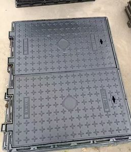 Maxin D400 lõm vuông kiểm tra buồng nắp hố ga 600x700mm con dấu đôi sắt dễ uốn CE ISO9001 được chứng nhận tùy chỉnh - Product Image 4