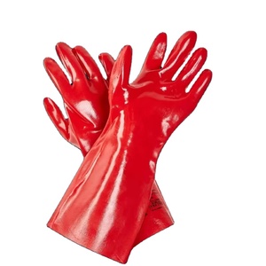 JODAH Acid Solvent Resistant Forearm <b>Gloves</b> PVC7335 Chemical Protection Ambidextrous Waterproof Pull Industrial Protection - Product Image 1