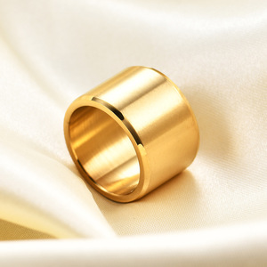 Men's Stainless Steel <b>Ring</b> 15mm Matte Brushed Finish Geometric Shape Gift Jewelry - Product Image 4