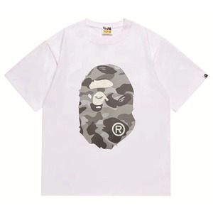 Formal Ape Cartoon Printed Logo Pattern <b>Men's</b> Regular Fit O-Neck Short Sleeve 280g 100% Cotton Knitted T-Shirt - Product Image 3