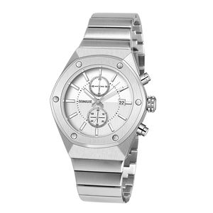 Reloj cronógrafo automático para hombre de Venta caliente de hoy Estilo de moda simple Reloj de cuarzo decorado con diamantes de imitación de ancho de banda de 20mm - Product Image 1