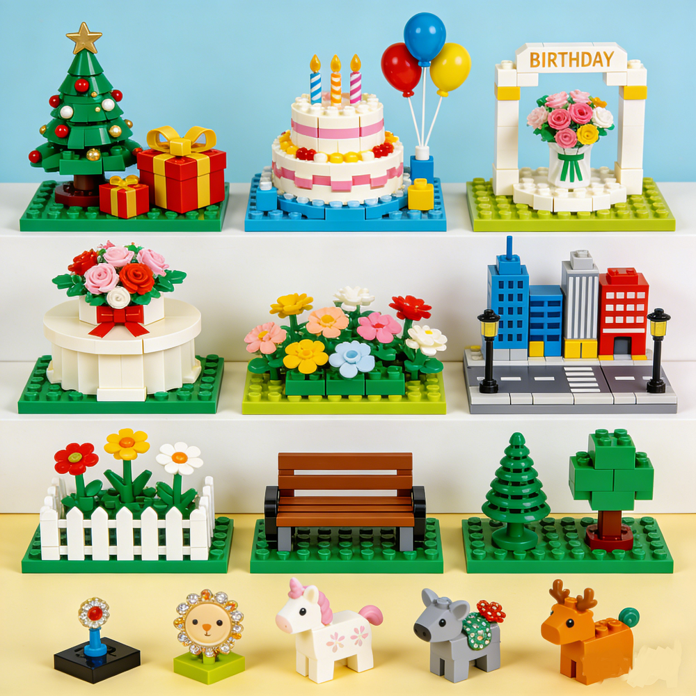 Bloque de construcción personalizado Escena y Ornamento