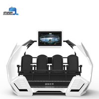 Nouveau design d'intérieur commercial 3 DOF Motion Platform Vr Motion Chair Four-seat Spaceship VR Cinema avec jeu de tir