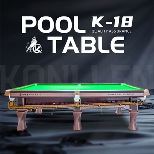 Table de billard de luxe KONLLEN K-18 de 9 pieds, plateau en ardoise de qualité tournoi, table de billard commerciale pour villa de luxe, vente en gros - Product Image 5