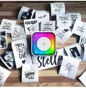 2024 C31 mini xách tay máy in với 7 màu LED <span class=keywords><strong>CD</strong></span> thiết kế Pocket Máy in nhiệt trẻ em Đồ chơi Lưu ý Nhãn dán nhãn inkless máy in - Product Image 3