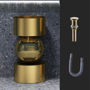 Cuvette polie moderne de piédestal d'acier inoxydable avec le drain pour le <span class=keywords><strong>lavabo</strong></span> de salle de bains de toilette d'hôtel - Product Image 3