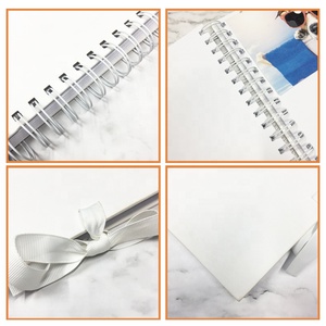 <span class=keywords><strong>Album</strong></span> <span class=keywords><strong>photo</strong></span> de <span class=keywords><strong>mariage</strong></span> en spirale blanc 8x8 avec fermeture à ruban - Product Image 3
