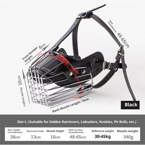 Moncong anjing logam terenkripsi baru langsung dari pabrik dengan pita pola Solid ramah lingkungan untuk keturunan besar - Product Image 3
