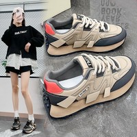 Nouveau Style Fabricant Chaussures pour Femmes Étudiant Running Chaussures Décontractées Bout Rond Augmenté Chunky Chaussures Baskets