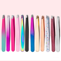 Pincettes à sourcils personnalisées, à paillettes, pour cils et sourcils, 1 pièce