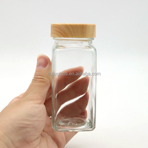 Bottiglie di <span class=keywords><strong>vasetti</strong></span> di spezie in vetro da 4 once 6 once 9 once con tappo a doppio setaccio perfetto per conservare spezie, <span class=keywords><strong>erbe</strong></span> e polveri - Product Image 5