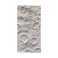 Brique murale moderne en bloc de lune en PU, décoration intérieure et extérieure, décoration murale de fond de télévision rouge net, décoration de devanture de magasin