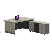 Nouveau mobilier de bureau en forme de L, table de directeur général au design moderne, table de direction en bois avec panneau de mélamine