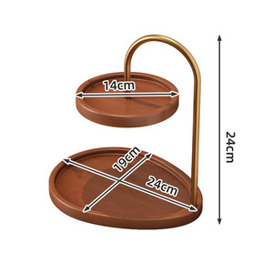 Organizador de Joyas de Bambú Vintage, Bandeja para Llaves de Entrada, Almacenamiento de Aromaterapia, Decoración de Escritorio, Exhibidor - Product Image 6