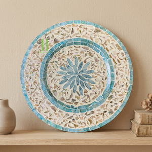 BEST SELLER Mother of Pearl Round <b>Placemats</b> For Decoration Tabletop And Restaurant Decor From Vietnam - Product Image 1