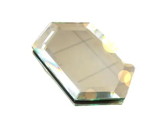 Изготовленное на заказ ультрапрозрачное декоративное зеркало-Призма из закаленного хрустального стекла