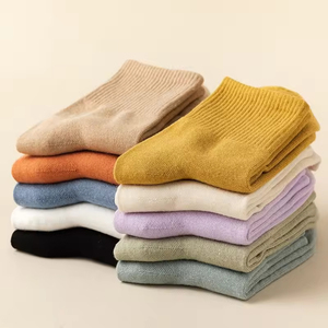 Custom Brand OEM Bamboo Fiber <b>Socks</b> – Solid Colors Eco Friendly Anti Odor Crew Dress Business Casual <b>Socks</b> for <b>Men</b> - Product Image 1