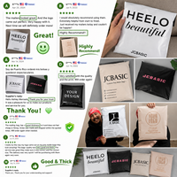 Sacs d'expédition en polyéthylène personnalisés avec nœud rose pour les vêtements féminins, les marques de beauté, sacs d'expédition imprimés mignons pour l'emballage e-commerce