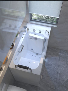 <span class=keywords><strong>Baignoire</strong></span> de plain-pied en acrylique certifiée CE CUPC, <span class=keywords><strong>porte</strong></span> de massage, SPA, jet, salle de bain portable autoportante, personnes <span class=keywords><strong>âgée</strong></span>s handicapées - Product Image 5