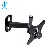 Soporte de suspensión ajustable giratorio de montaje en pared de TV plegable de fácil instalación para pantalla LCD LED de 14 "-27"
