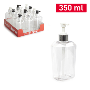 Flacone Dispenser PlasticForte da 350 ml con Pompa per Conservazione Domestica - Product Image 1