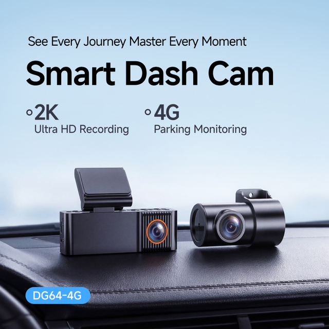 New 2K 4G Live Dashcam 1080P Rear Dual Cam Record GPS Remote Monitor APP Control Cloud Storage Night Vision 1.47'' Dash Cam