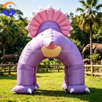 Triceratops Gonflable Géant Violet pour Décoration Extérieure, Jardin, Parc, Fête d'Anniversaire pour Enfants, Événement Commercial