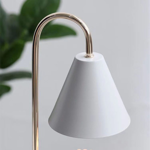 โคมไฟอุ่นเทียนทำจากไม้และอลูมิเนียมหรูหราพร้อมหลอดฮาโลเจน - Product Image 6