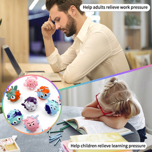 प्यारे सिलीकन बच्चों के लिए खिलौने सेंसरी तनाव राहत गेंद - Product Image 4