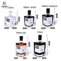Fabricant chinois de bouteilles en verre vides de 375 ml, 500 ml et 750 ml pour le whisky