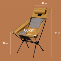 Chaise pliante ultra-légère en aluminium pour jardin, pêche, randonnée, camping en plein air – Vente chaude en gros