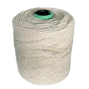 5000D Beige twisted PP fibrillated yarn for rope pp