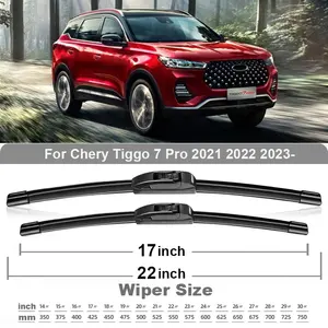 TONLINKER Car Wiper Blades For Chery Tiggo 7 Pro 2021 2022 2023 Car Accessories Front Rear Windscreen Wiper Blade Brushes Cutter