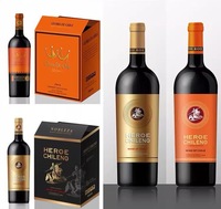 Étiquettes de vin personnalisées en platine, or, bleu, rouge, noir