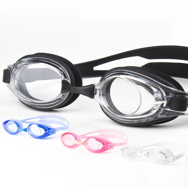 Gafas de natación de competición profesional coloridas para adultos, impermeables, antivaho, con tapón para los oídos y clip para la nariz, nuevo diseño