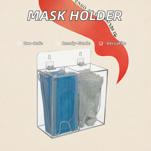 Tutup Dispenser akrilik ramah lingkungan untuk lubang dudukan dinding jaring rambut sekali pakai untuk tas Emesis-pemegang aksesori sekali pakai - Product Image 3