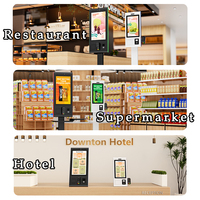 Fabricant KFC/McDonald-Style Support vertical à levage automatique Kiosque de point de vente Borne de commande en libre-service pour café-restaurant