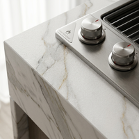 Cocina Modular Inteligente de Lujo para Exteriores con Cubierta Elevadora Motorizada Doble y TV Integrada de 32 Pulgadas, Refrigerador y Parrilla