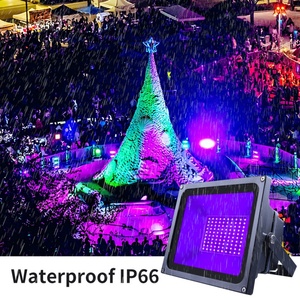 Lámpara <span class=keywords><strong>LED</strong></span> UV Violeta de 395nm, Proyector de Luz de Pared, Tira de Luz para Exteriores de 120W, IP66, para Halloween, Casa Encantada, <span class=keywords><strong>Fluorescente</strong></span> - Product Image 6